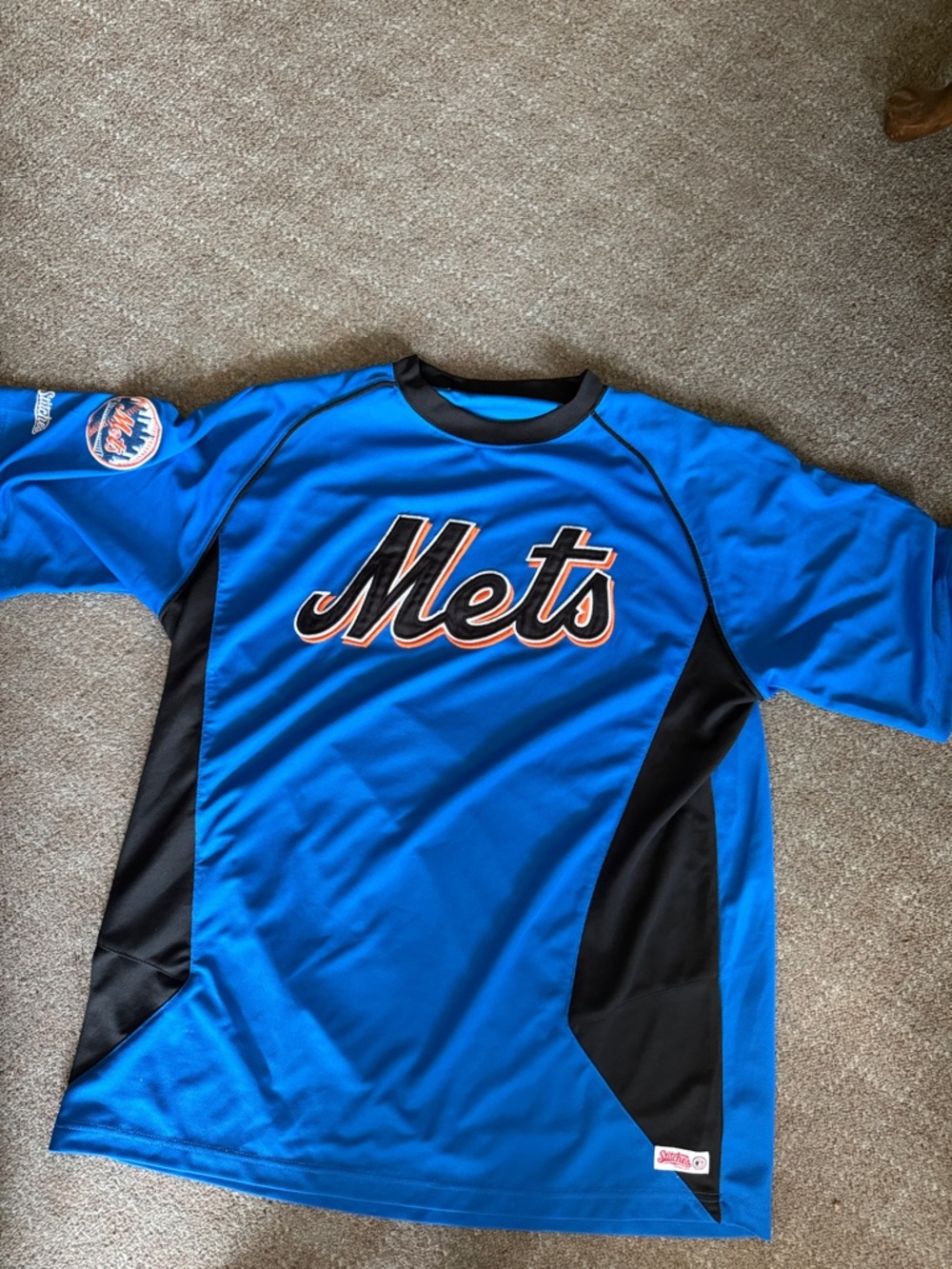 Mets Blue Graphic Short Sleeve Shirt  XL
